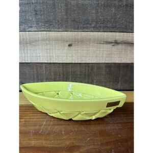 Primo'Gi Ceramic Yellow Woven Basket, Handmade in Italy